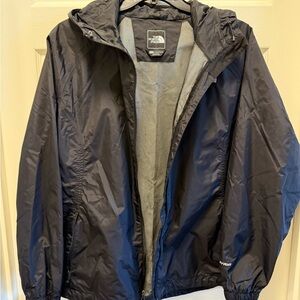 The North Face Men's Black Hooded Rain Jacket